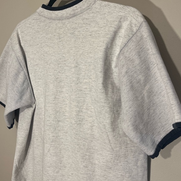 Vintage 90's Hazelwoods Size Large T Shirt Bald Eagle Made In USA Gray (G) - Picture 15 of 15